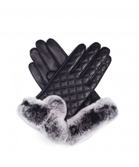 UGG Touch Screen Rabbit Fur Gloves