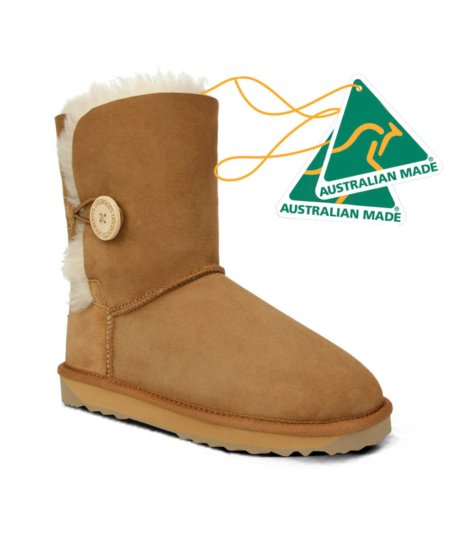 Short Button UGG Boots Australian Made