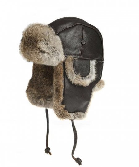 UGG Rabbit Fur Aviator Hat - S/M