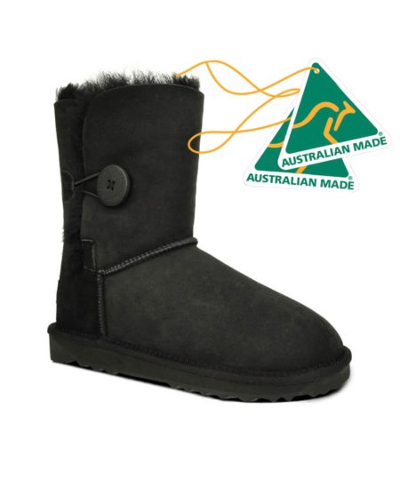 Short Button UGG Boots Australian Made