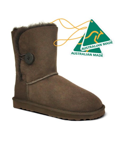 Short Button UGG Boots Australian Made