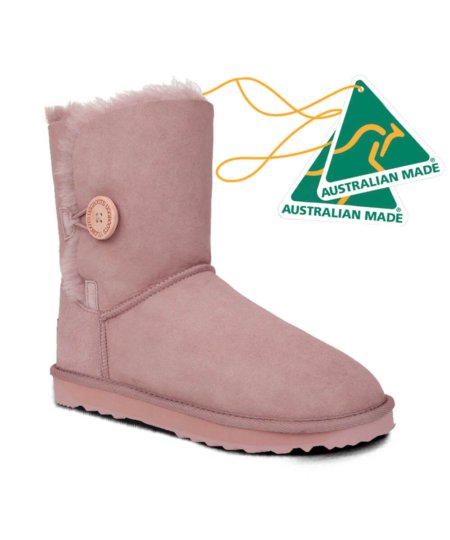 Short Button UGG Boots Australian Made