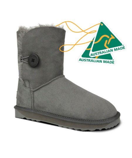 Short Button UGG Boots Australian Made