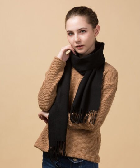 Mitchell-Y Cashmere, Wool Shawls - Black