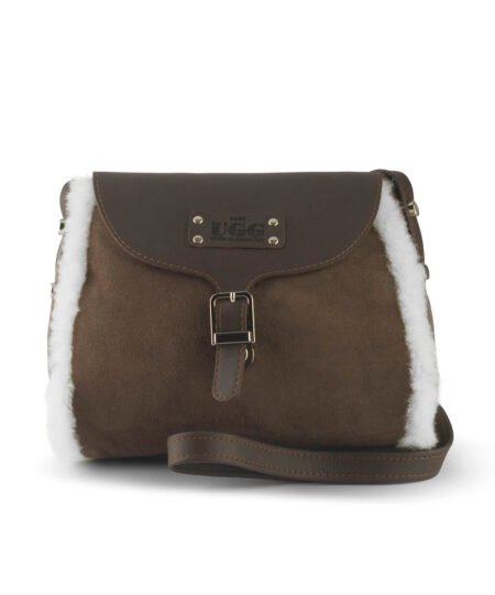 UGG Sheepskin Postie Bag - Chocolate