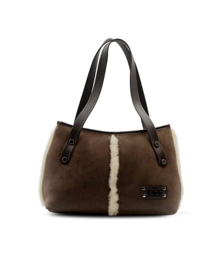 UGG Sheepskin Slim Shoulder Bag - Chocolate