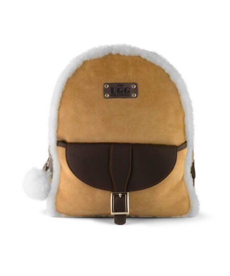 UGG Large Sheepskin Backpack - Chestnut